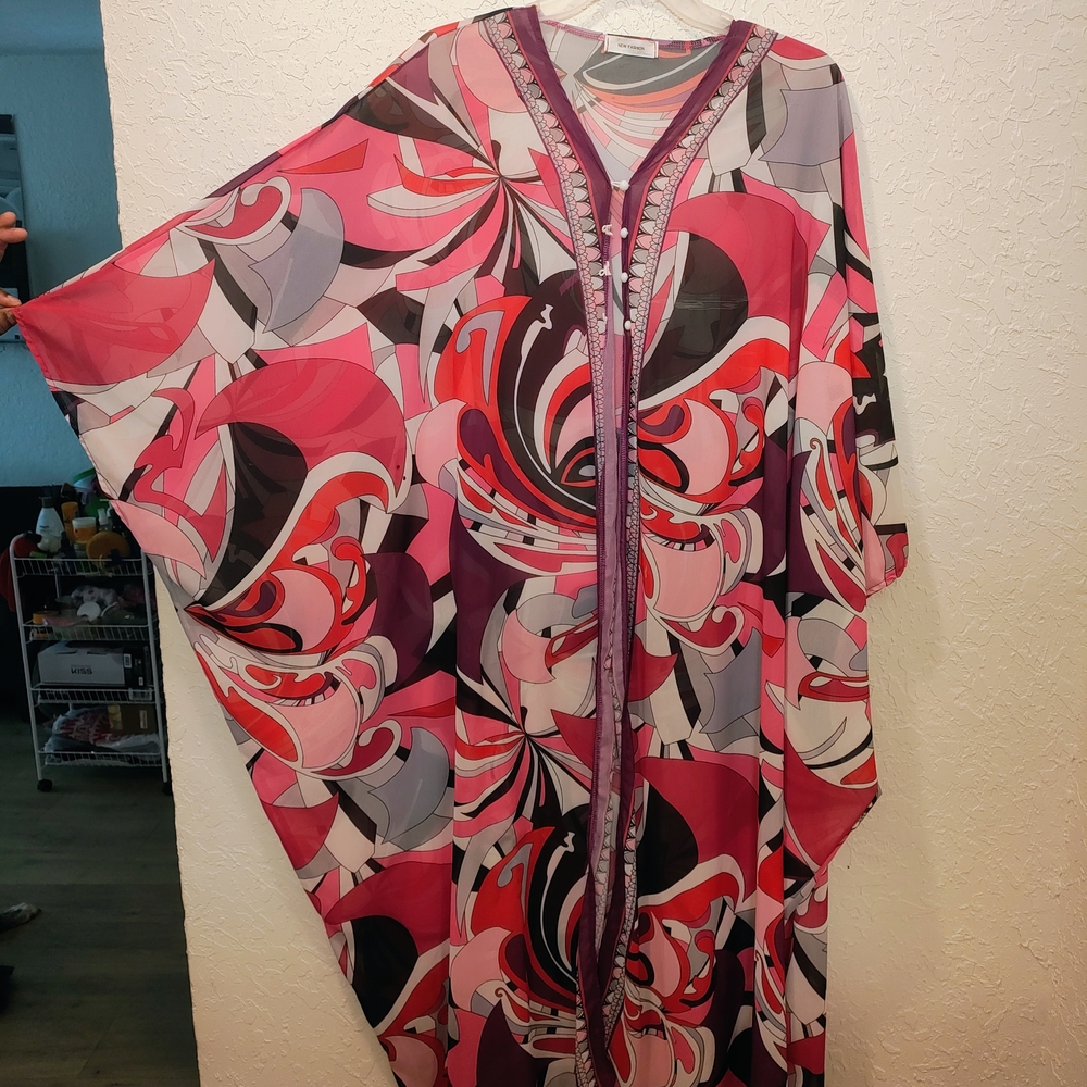 Elegant Multicolor Kaftan Top